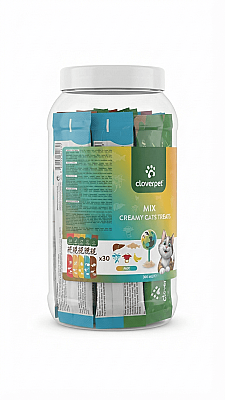 CLOVERPET 30LU KAVANOZ KREMA MİX - 2